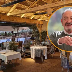 Fotos de restaurante Filandón con mesas puestas y un hombre sonriente en un círculo.